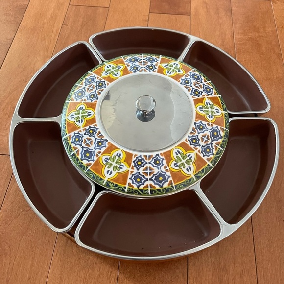 Lenox Other - VINTAGE Lenox MCM Mexicali Rotating Lazy Susan Serveware